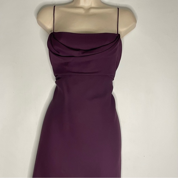 Elegant Michelangelo Purple Evening Dress - Picture 6 of 11